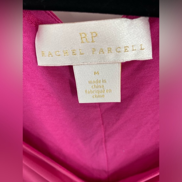 Rachel Parcell Pink Yarrow Ruched Dress Sz M - Picture 3 of 4